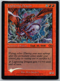Lightning Dragon FOIL Urza's Saga Prerelease Promo EN 4/4 - LP
