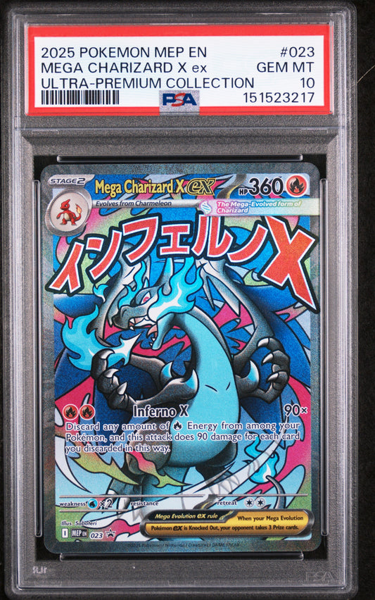 Mega Charizard X ex #023 / PSA 10 / Mega Evolution Promo / EN / #151523217