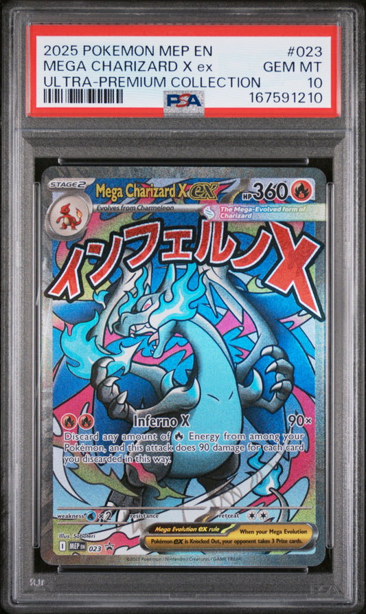 Mega Charizard X ex #023 / PSA 10 / Mega Evolution Promo / EN / #167591210
